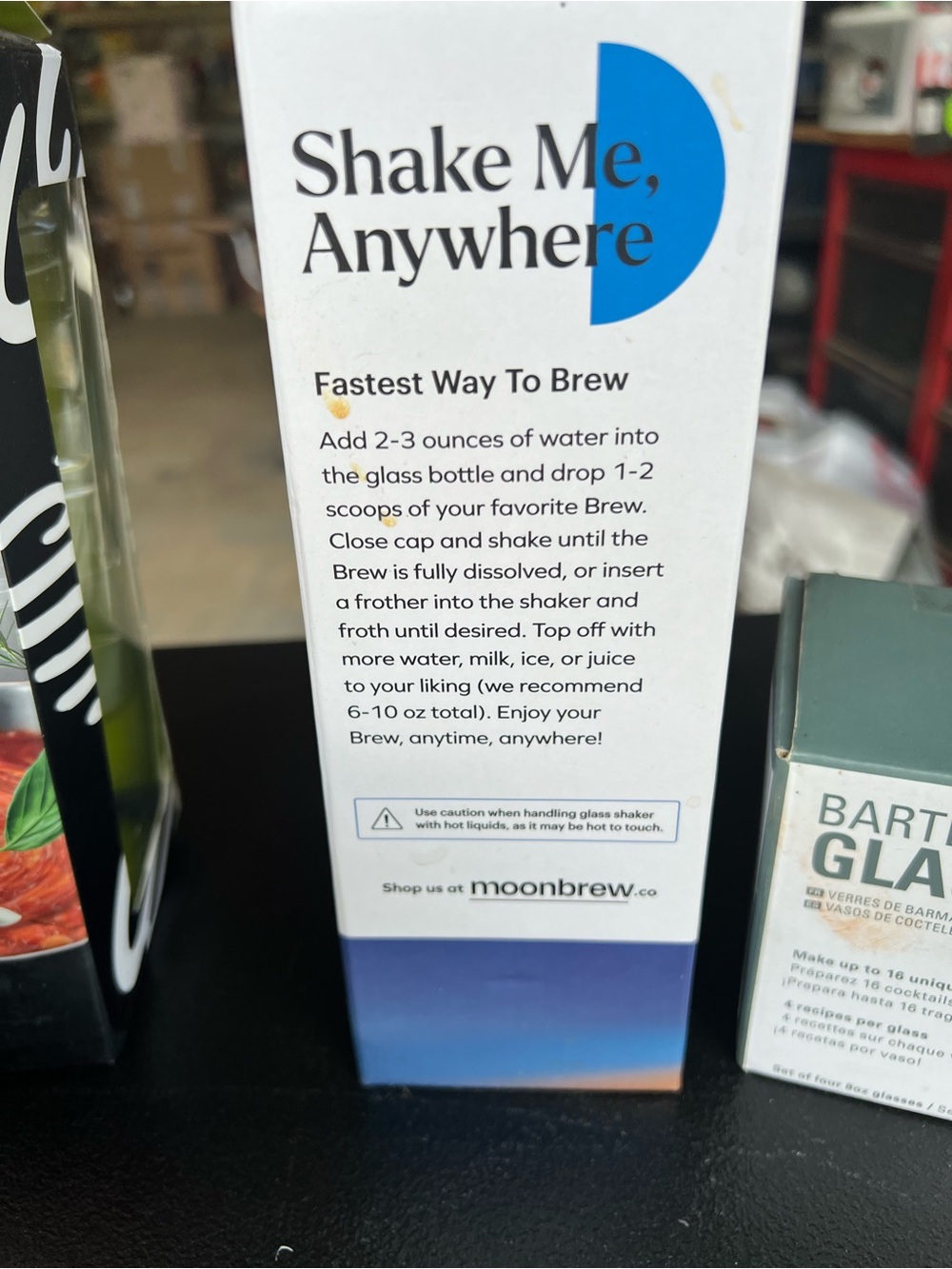 Moonbrew Insulated Bottle - White with Gradient Base - Picture 4 of 4